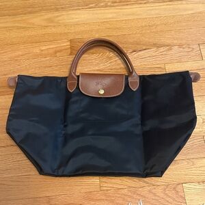 Longchamp Le Pliage medium tote with short handles